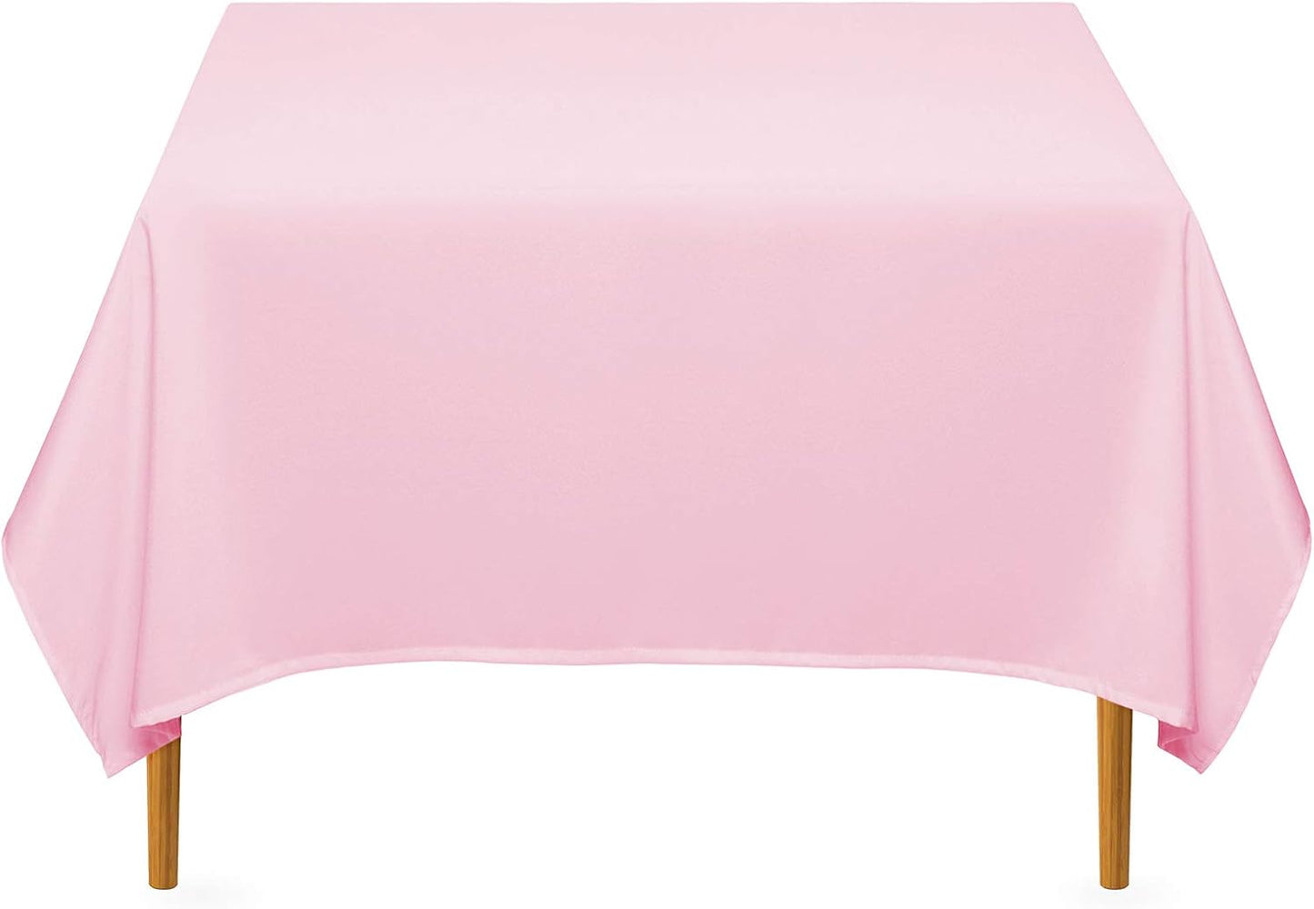 Lann's Linens - 70" Square Premium Tablecloth for Wedding/Banquet/Restaurant - Polyester Fabric Table Cloth - Pink