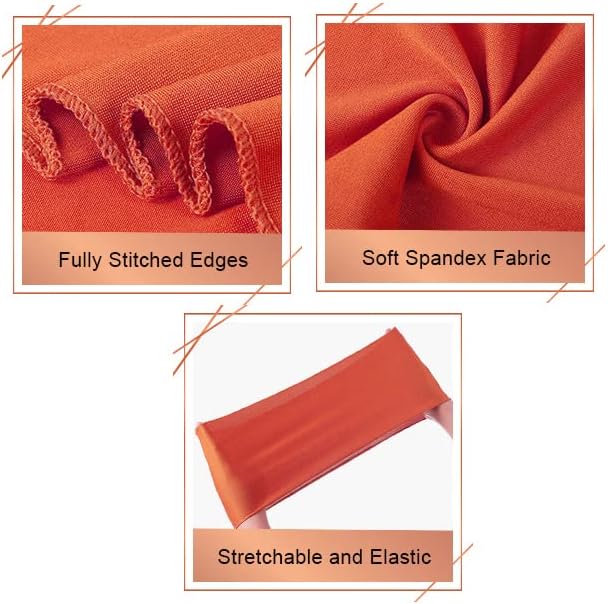 VDS Pack of 150 PCS | Champagne | Spandex Chair Sashes Bows Without Buckle | Stretch Elastic Banquet Universal Folding Chair Band Tie with for Wedding Party Conference Celebration Event Decoration