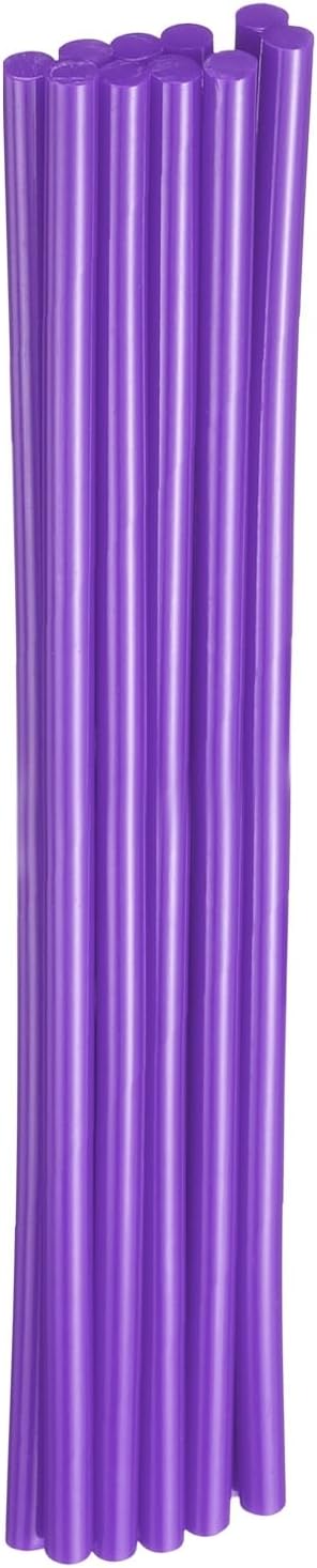 HARFINGTON 10pcs Hot Glue Sticks 0.28" Dia x 9.84" Long EVA Mini Hot Melt Adhesive Glue Stick for Hot Melt Gun Wood Plastic Glass Flowers Fabrics Foam, Purple