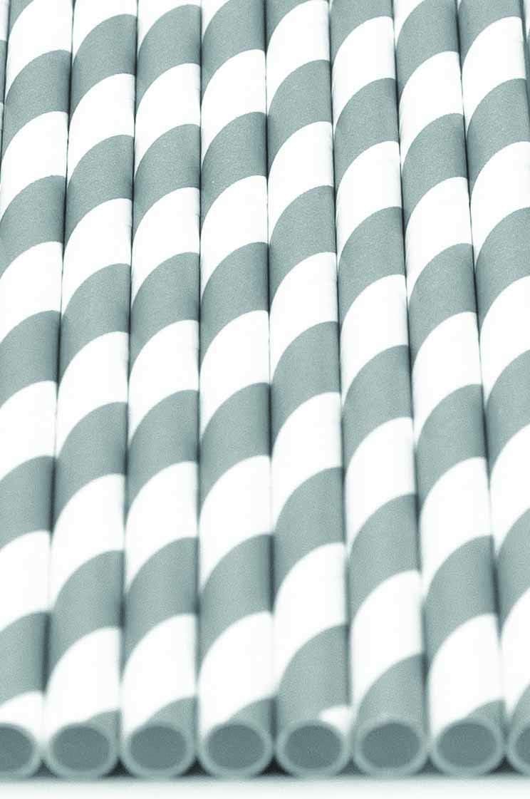 Pack of 300 Gray Swirls Biodegradable 4-Ply Paper Drinking Straws (Compostable, Non-toxic, BPA-free)
