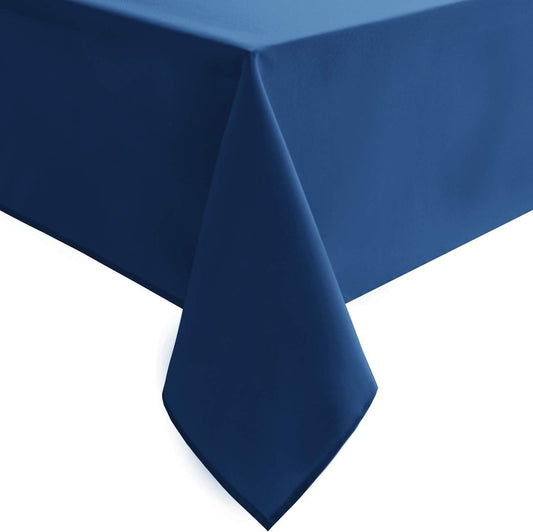 Hiasan Tablecloth for Rectangle Tables - 70 x 140 inch - Waterproof, Spillproof & Wrinkle Resistant Washable Polyester Table Cloth for Dining/Party/Outdoor Picnic, Royal Blue