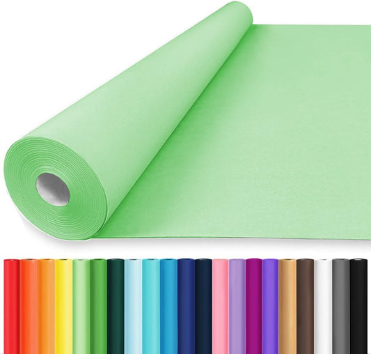 Vanhench Light Green Wrapping Paper, 36" x 2400" (200') Solid Color Art Kraft Craft Paper Roll for Gift Wrapping, Graduation, Birthday, Bouquet Flower Crafts Packing