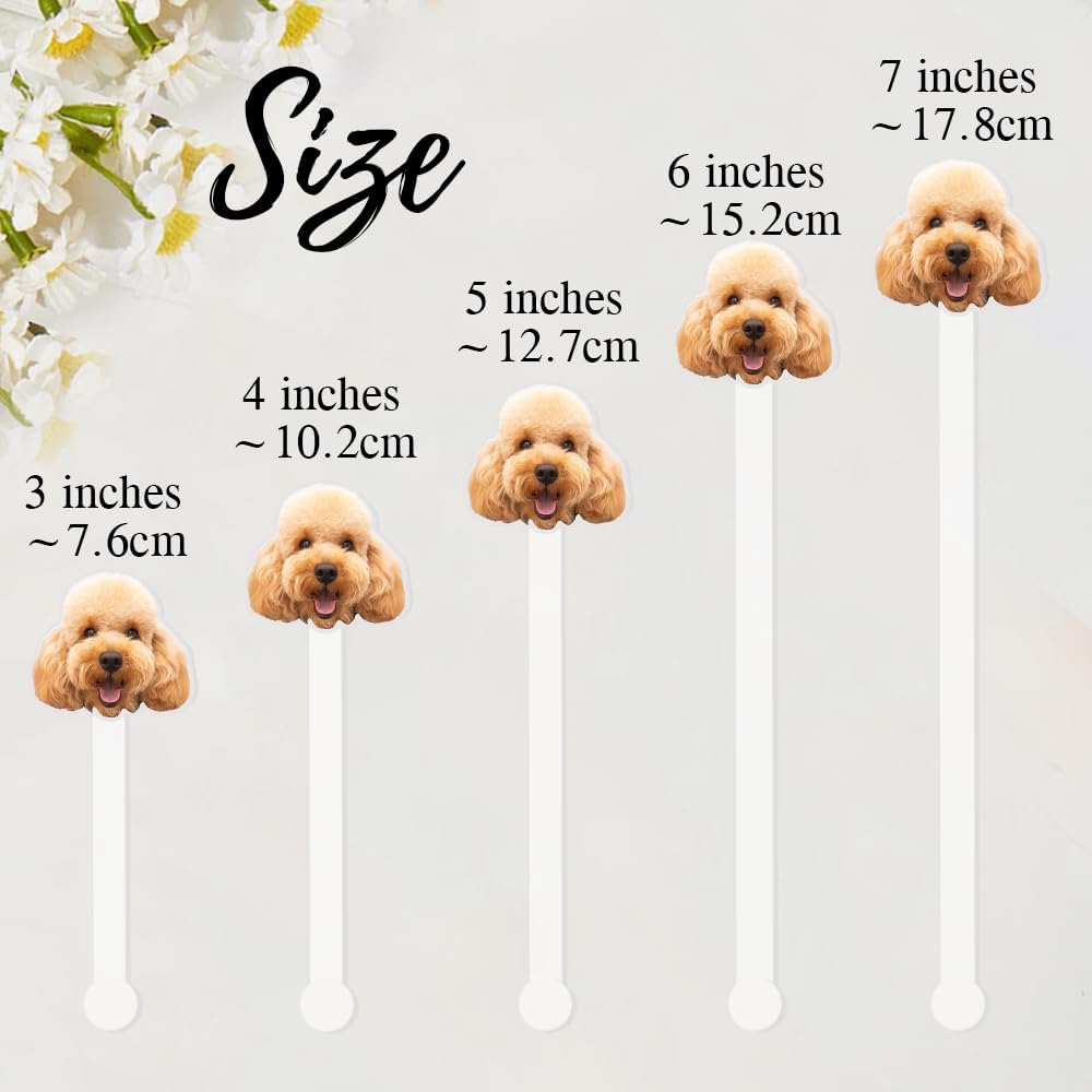 Custom 50 Pcs Double-Sided Wedding Pet Stir Sticks, Personalized Dog Cat Stir Stick, Acrylic Cocktail Stirrers, Wedding Drink Stirrers, Bachelorette Party Decorations, Bridal Shower Gifts