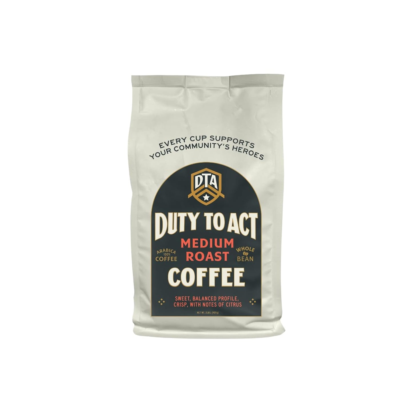 Duty to Act Medium Roast & Dark Roast Whole Bean Coffee, 2 lb. (Variety Pack)