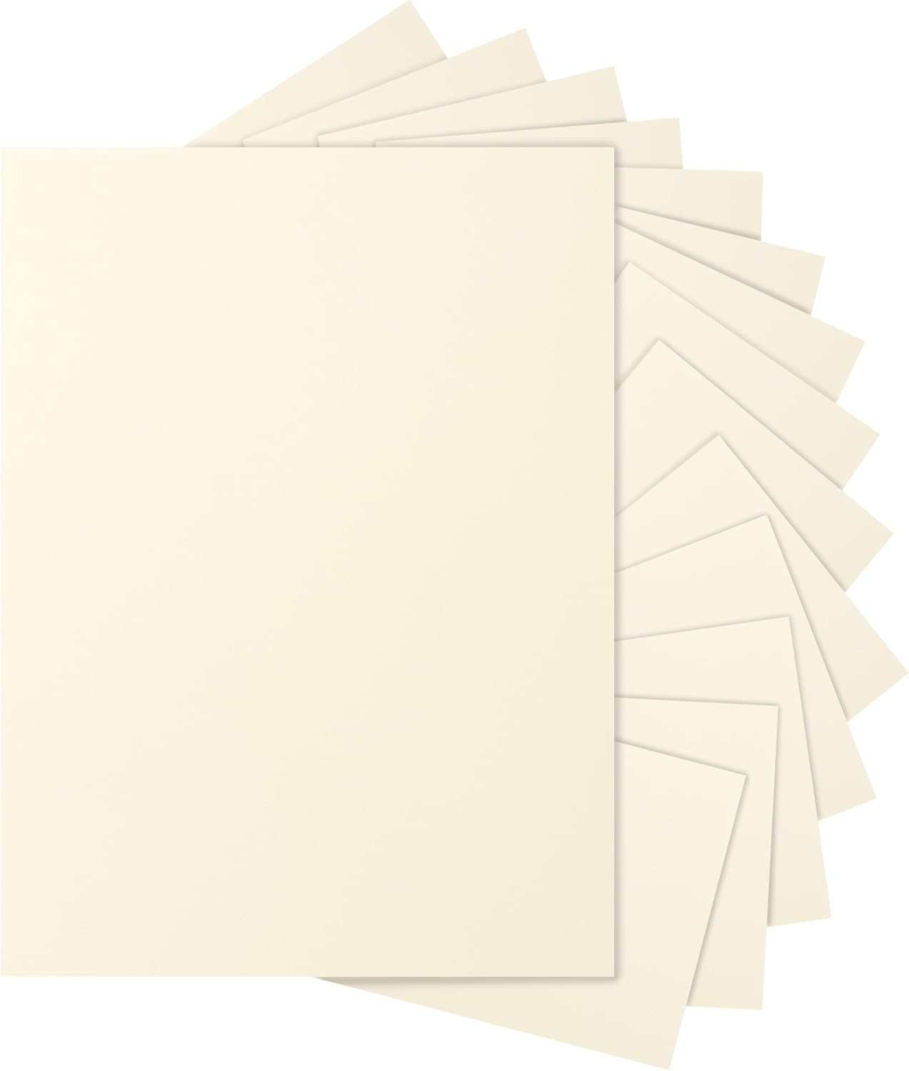 28 Sheets Cream Cardstock 8.5 x 11 Ivory Paper, 250gsm/92lb Off White Card Stock Printer Paper for DIY Cards, Business Cards, Invitations, Menus, Certificates, School Crafting
