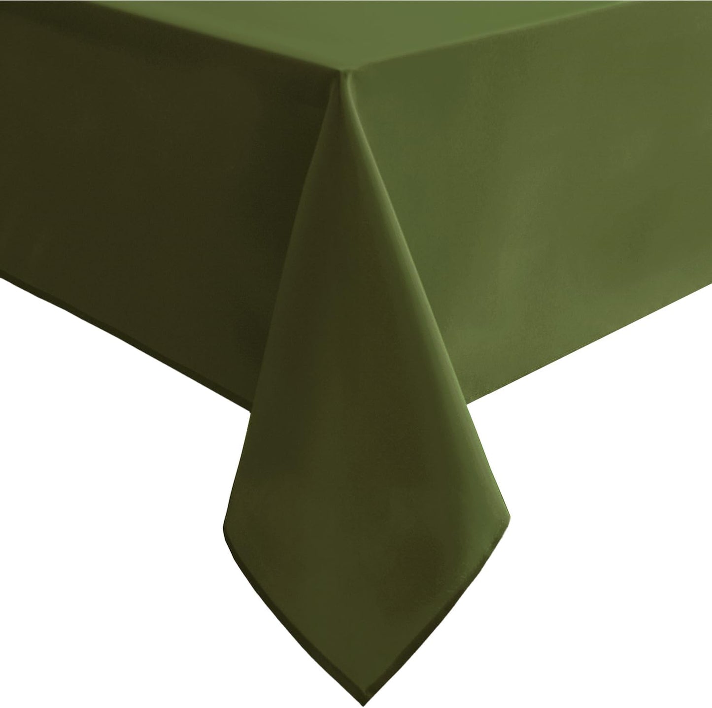 Hiasan Olive Green Rectangle Tablecloth - Waterproof and Spillproof Washable Fabric Table Cloth for Dining Room Kitchen Party and Outdoor, 60 x 84 Inch