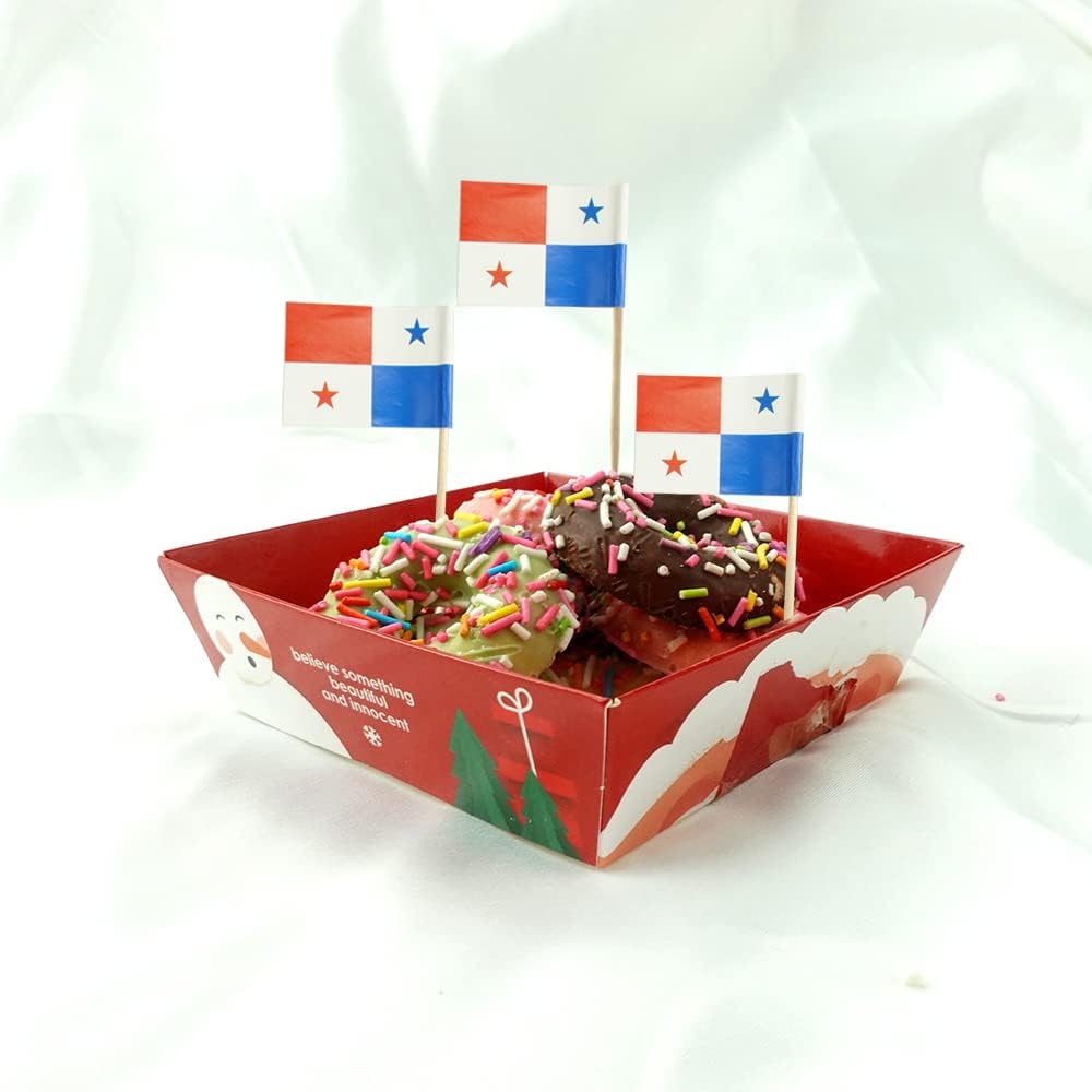 Panama Flag Panamanian Flag, Small Mini Panama Toothpick Flags for Food, Cupcakes, Cocktails, Appetizers, Bar Party Decorations