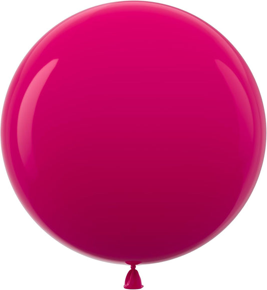 Bezente Hot Pink Giant Balloons 36 Inch - 8 Pack Jumbo Pink Balloons Large Round Hot Pink Latex Balloon for Wedding Bridal Shower Valentine's Day Birthday Party Backdrop Decorations