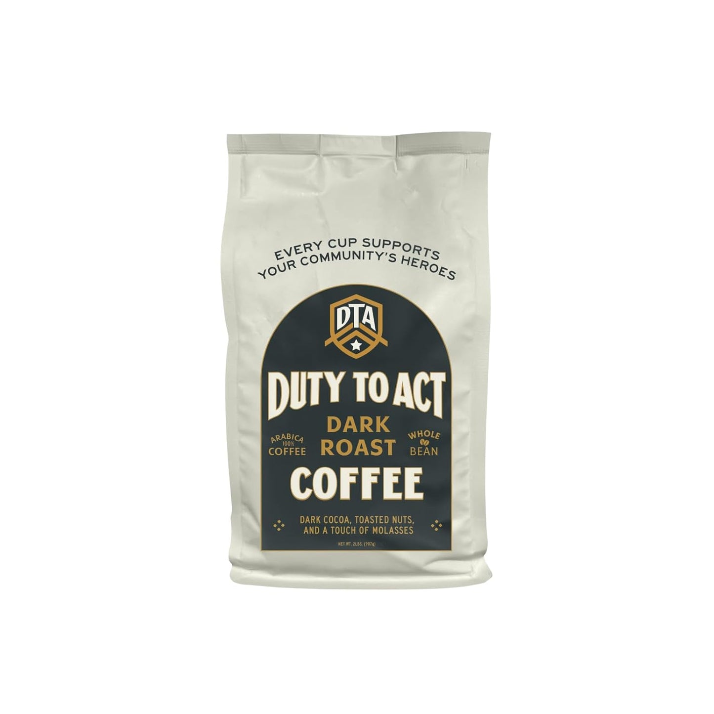 Duty to Act Dark Roast Whole Coffee Beans, 2 lbs (Pack of 5)
