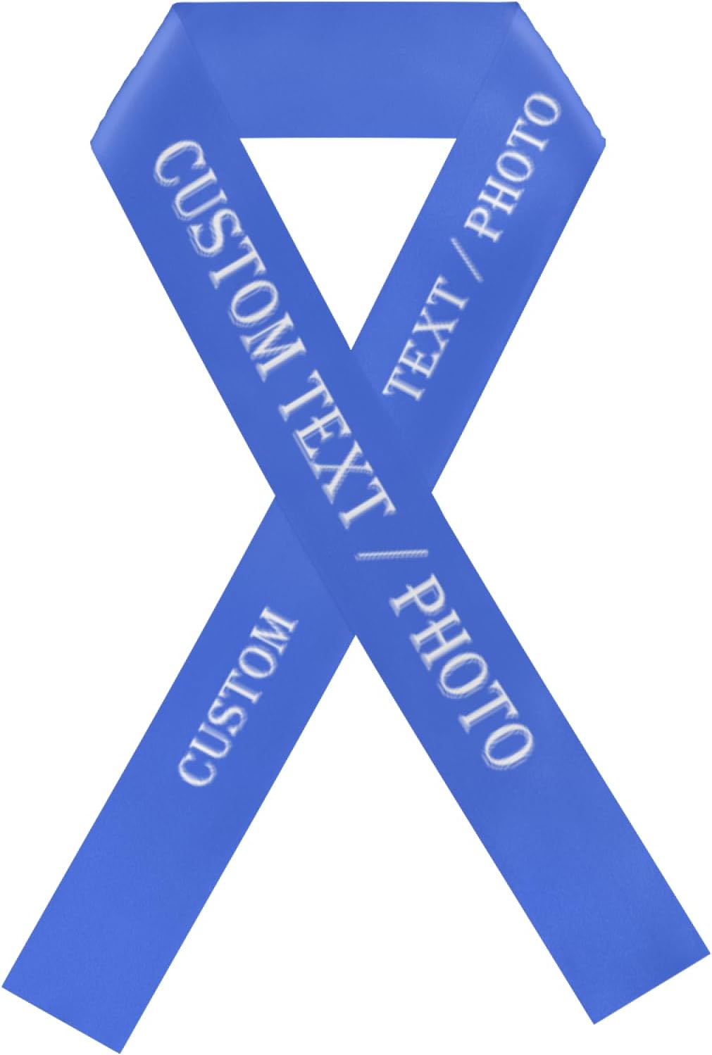 Custom Sash,Personalized Birthday Sash with Text Photo,Customized Bachelorette Sash Quote Sash Bride to Be Sash Color Optional (No decorative edge, Blue)