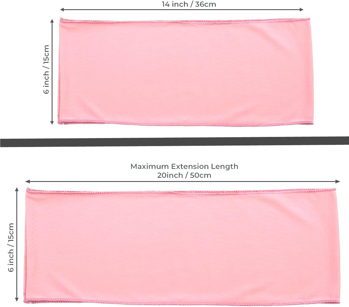 VDS Pack of 75 PCS | Dusty Rose | Spandex Chair Sashes Bows Without Buckle | Stretch Elastic Banquet Universal Folding Chair Band Tie with for Wedding Party Conference Celebration Event Decoration