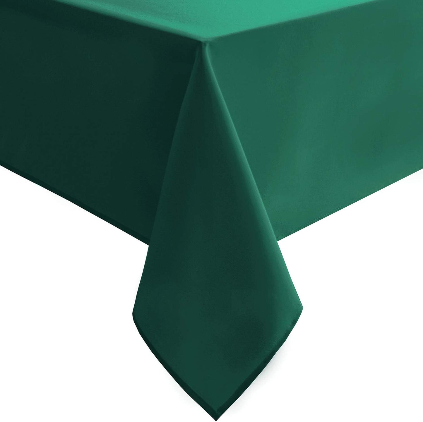 Hiasan Emerald Green Tablecloth for Rectangle Tables - Waterproof Washable Oblong Table Cloth for Dining Kitchen and Outdoor Use, 54 x 80 Inch