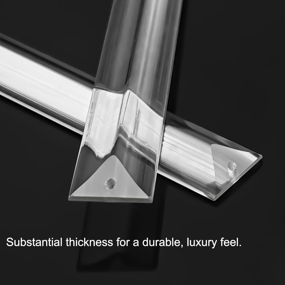 Chrome Kitchen Pendant Lights Over Island with Adjustable Rods - Crystal Pendant Lighting Fixtures for Sloped Ceiling, Ideal Over Dining Table or Bar, E26 Bulb Compatible, No Electrician Needed