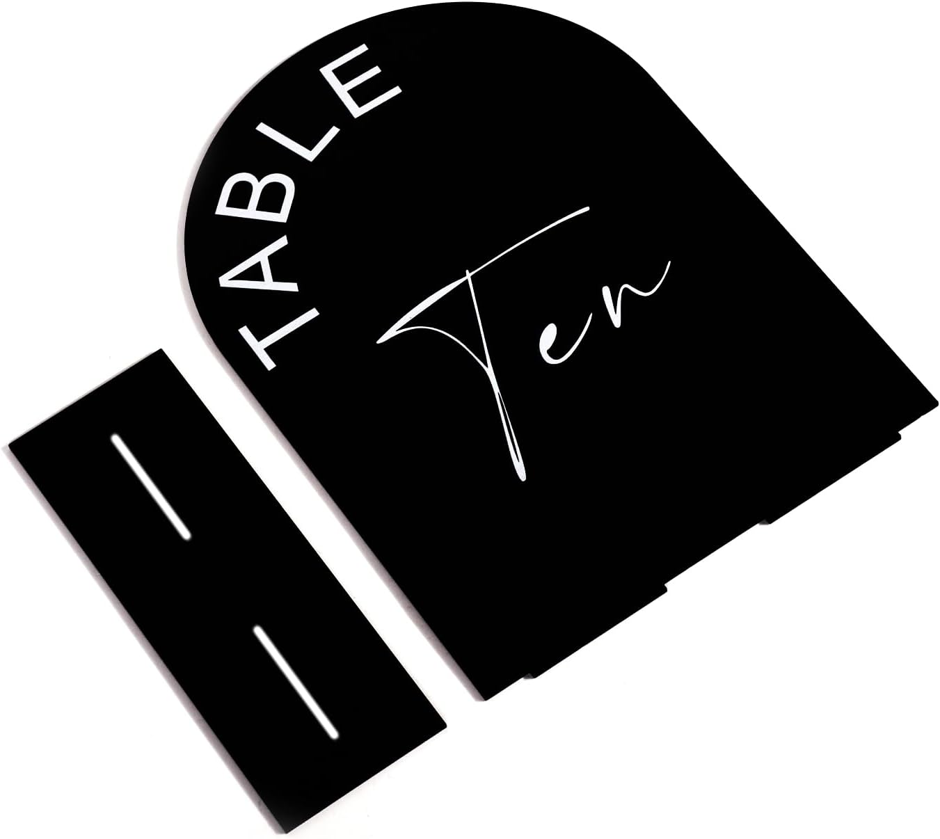 Black Arch Wedding Table Numbers 1-20 with Stands, 5x7 Inch Acrylic Arch Sign with Holder for Wedding Reception Table Centerpiece Decoration