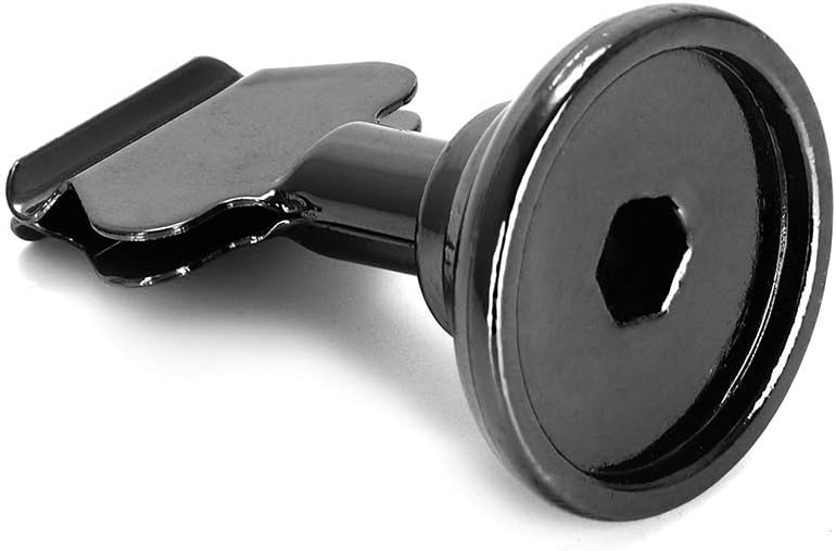 Urban Deco 16PK Table Number Holders Place Card Holders 1.7 Inch Table Card Holders Steel Card Holders for Photos, Food Signs, Memo Notes, Weddings, Restaurants, Birthdays(Nickel Black)