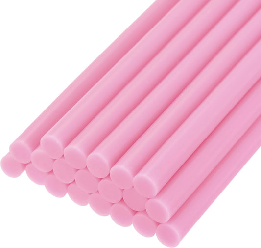uxcell 20pcs Hot Glue Sticks for Glue Gun 11mm/0.43-inch x 4-inch Mini Hot Melt Adhesive Glue Stick Pink