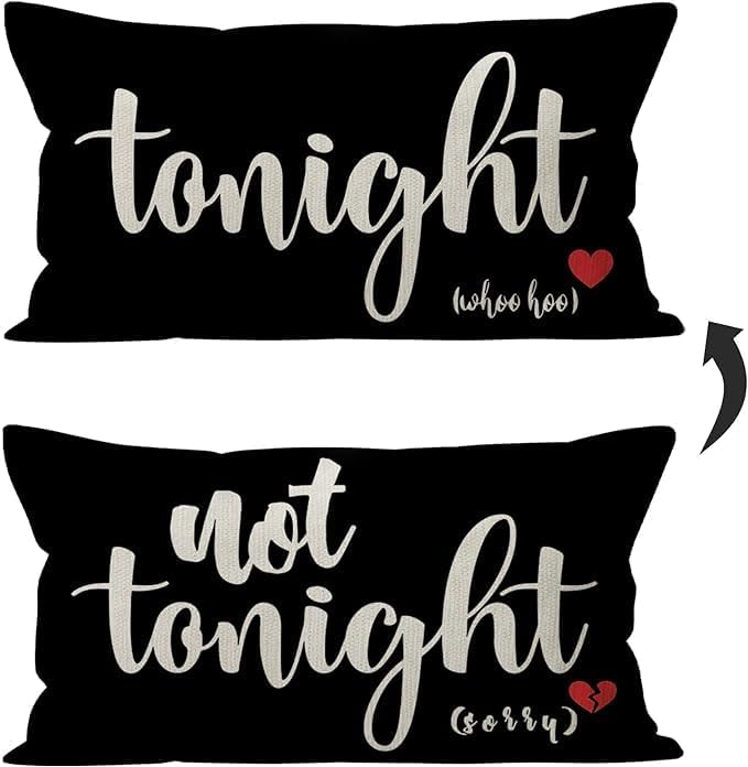 Mancheng-zi Bridal Gift,16x24 Pillow Cover,Bridal Shower Gifts,Funny Couples Reversible Linen Pillow Cover, Bachelorette Party Gifts,Bridal Gifts for Bride,Wedding Gifts for Bride(Black)