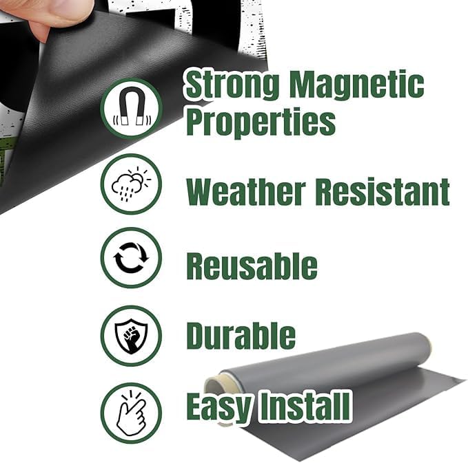 KETABAO – 14" Customizable Triangle Magnetic Photo Magnet - add Your Image to Your Refrigerator, Storage Cabinet or car Magnet