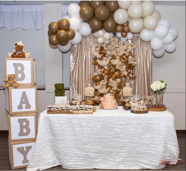 YOUR CHAIR COVERS - 90 x 132 Inch 6ft White Rectangular Crinkle Taffeta Tablecloth – Elegant Table Linen for Rectangular Tables, Weddings & Special Events