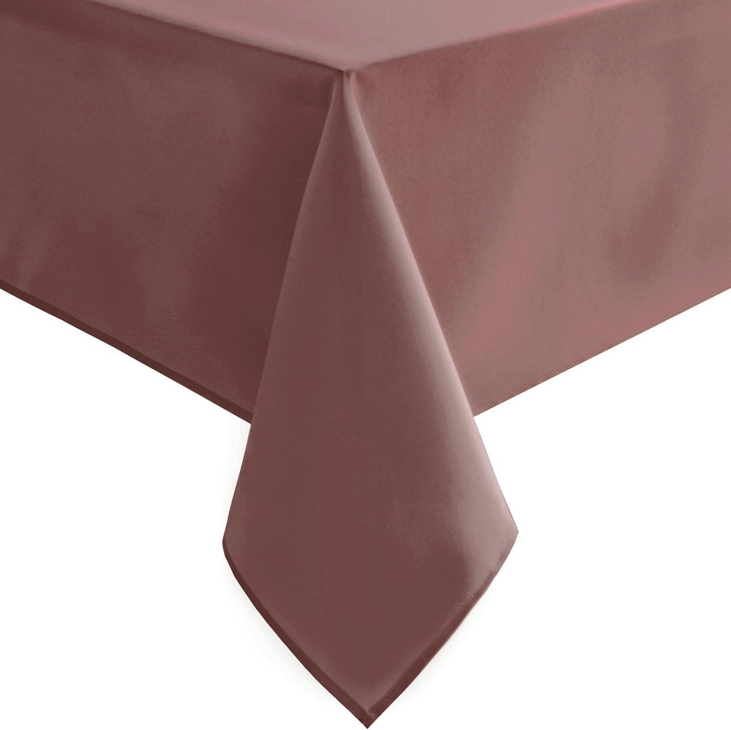 Hiasan Dusty Rose Square Tablecloth - Waterproof and Spillproof Restaurant Washable Polyester Table Cloth for Dining Room, 54 x 54 Inch