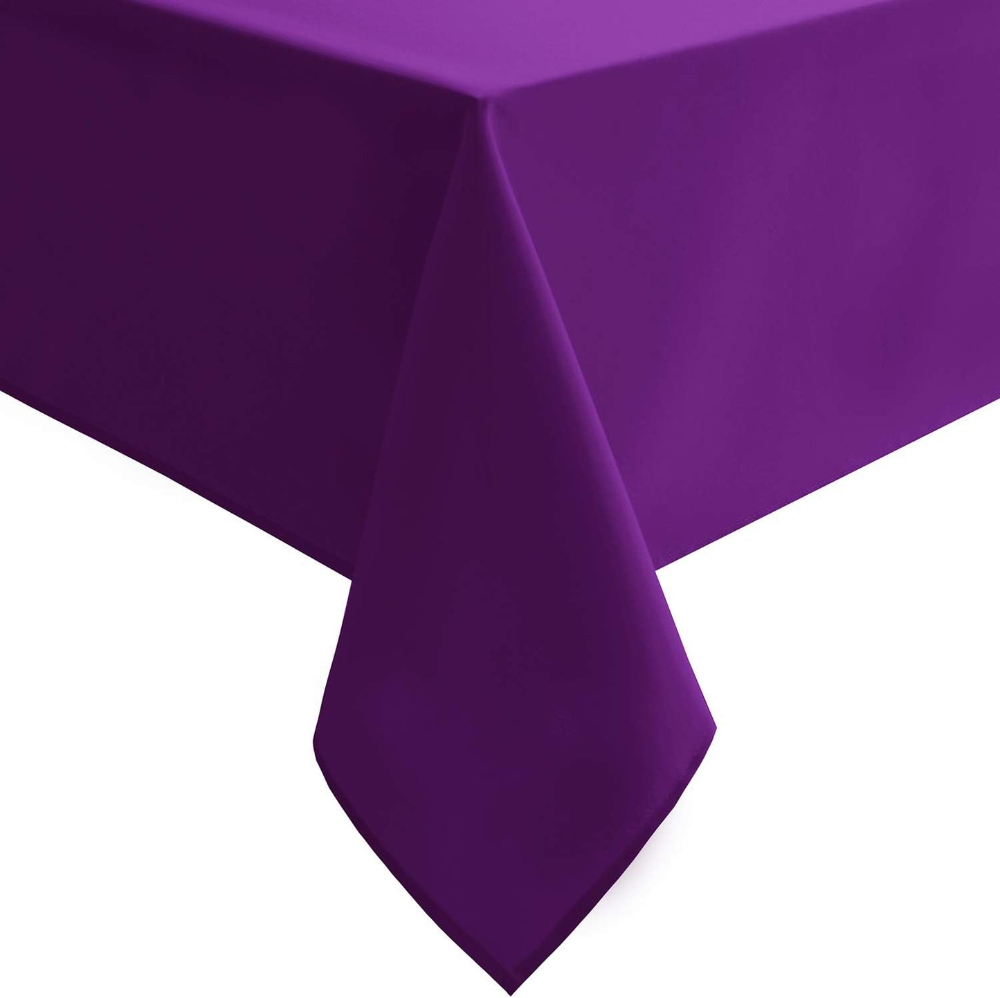 Hiasan Waterproof Tablecloth Rectangle - Washable Fabric Table Cloth for Dining Room Kitchen Birthday Party and Outdoor Use, Royal Purple, 70 x 108 Inch