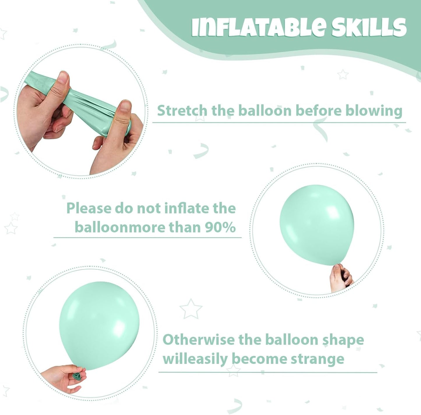 Pastel Balloon, 50 Inch 12 Inch Mermaid Birthday Party Decorations with Pink Purple White Blue Teal Ballons fo Girls Mermaid Balloons Baby Shower Party Supplies