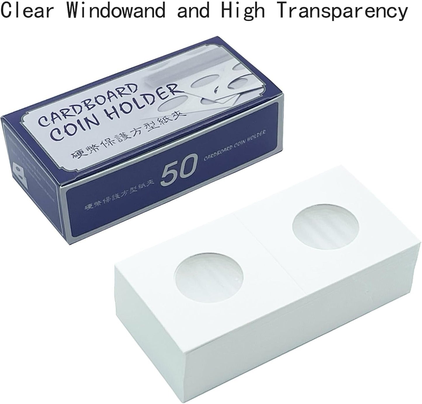 200 PCS Premium Cardboard Coin Flips 2 x 2 inch Coin Collection Supplies for Small Dollar, Mylar Coin Flips Coin Holders for Collectors (Small Dollar Coin Flips)