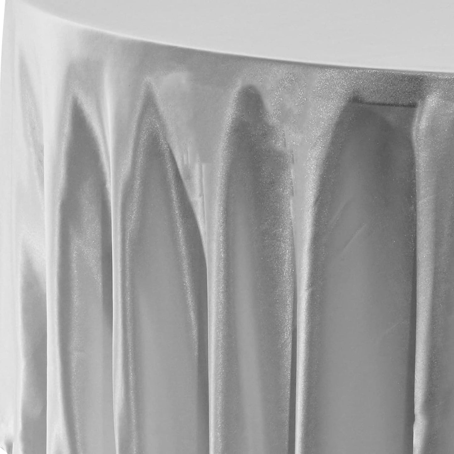 fani 6 Pack 108 Inch Sliver Round Tablecloth - Premium Silky Satin Tablecloth Overlay Smooth Fabric Table Cover Linens, Table Decoration for Wedding Party Banquet Events Restaurant Kitchen Dining