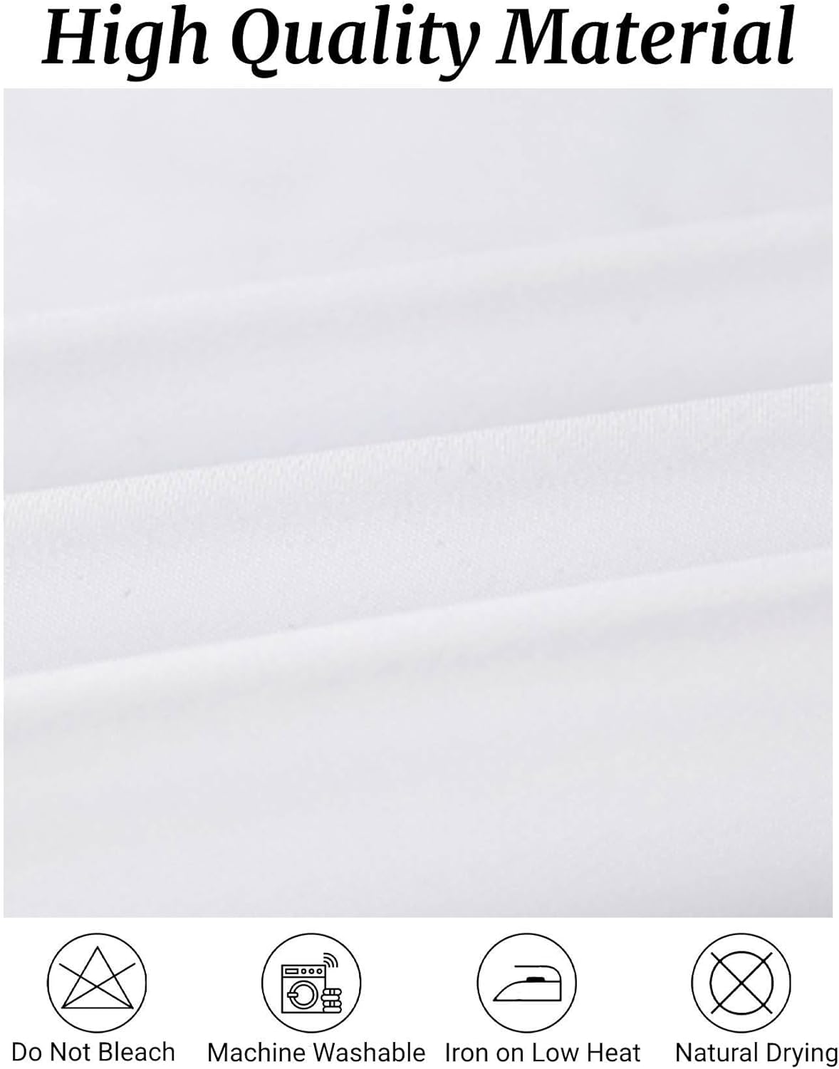 Fokitut 6 Pack Round Tablecloth, 108 Inch, Stain Resistant and Wrinkle Polyester Table Cloth, Fabric Table Cover for Kitchen Dining, Wedding, Party, Holiday Dinner-White
