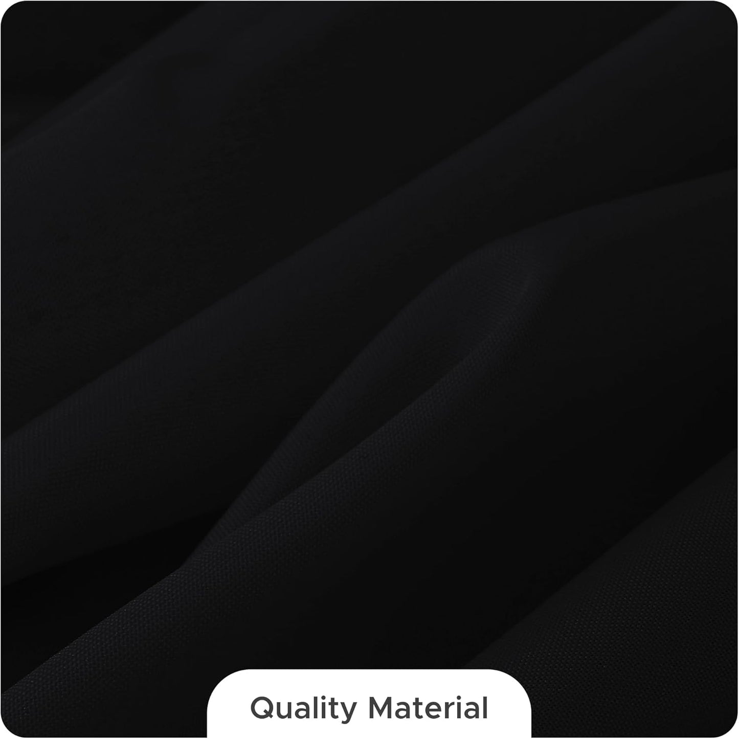 Fitable 8 Pack Rectangle Tablecloths: Stain Resistant Wrinkle Free Fabric Table Clothes, Washable Reusable Polyester Table Covers for Wedding Party Birthday Banquet Reception(Black, 90x132 Inch)