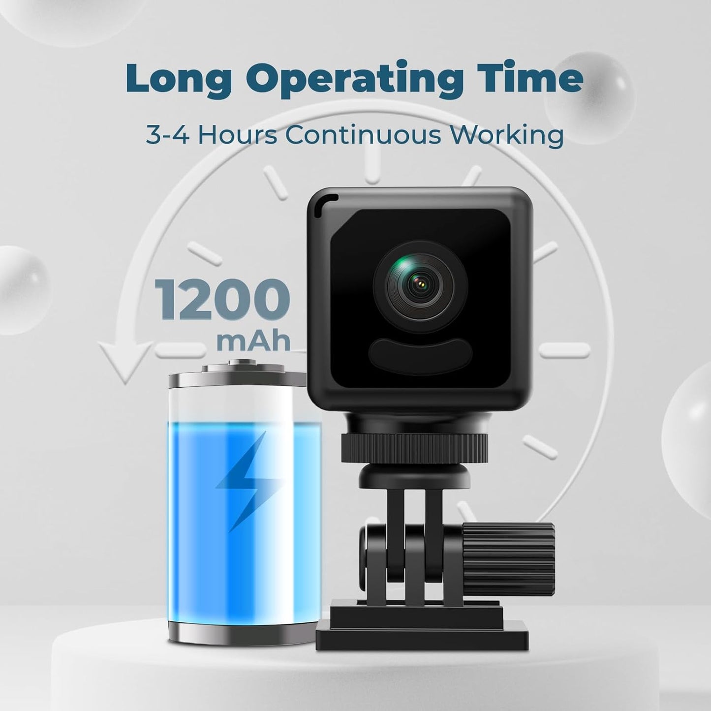 Mini Security Camera, 4K WiFi Wireless Camera Small Portable HD Nanny Cam with Motion Detection, Cloud & SD Storage, Night Vision Micro Cameras for Home Office Car Pet Baby Indoor & Outdoor