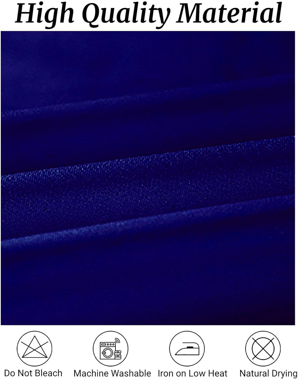 Fokitut 6 Pack Round Tablecloth, 70 Inch, Stain Resistant and Wrinkle Polyester Table Cloth, Fabric Table Cover for Kitchen Dining, Wedding, Party, Holiday Dinner-Royal Blue