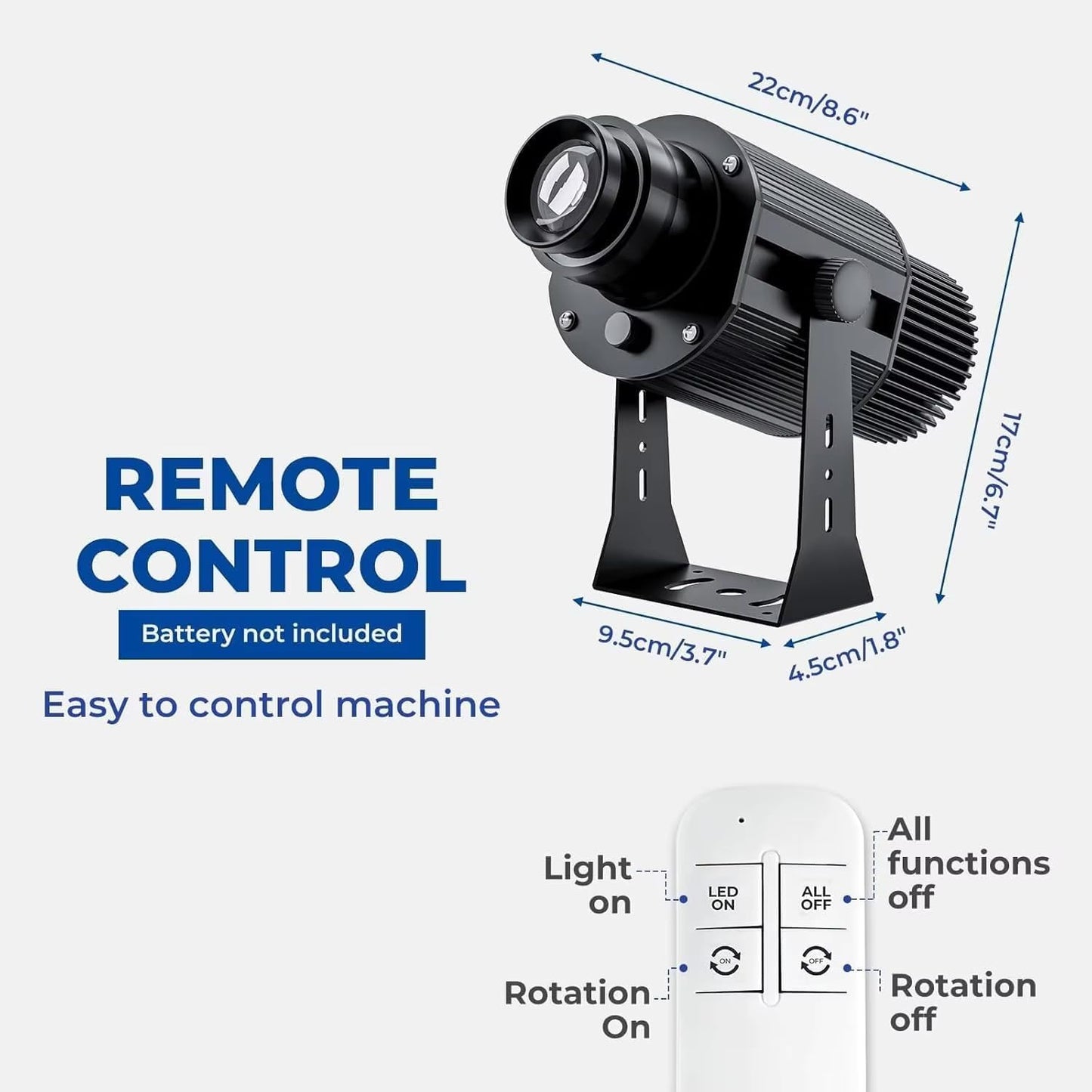 GOBO Projector Custom Logo Projector Lights for Store Business or Outdoor Wall Street Waterproof Ip67 HD Led for Shop Advertising and Wedding (55W)