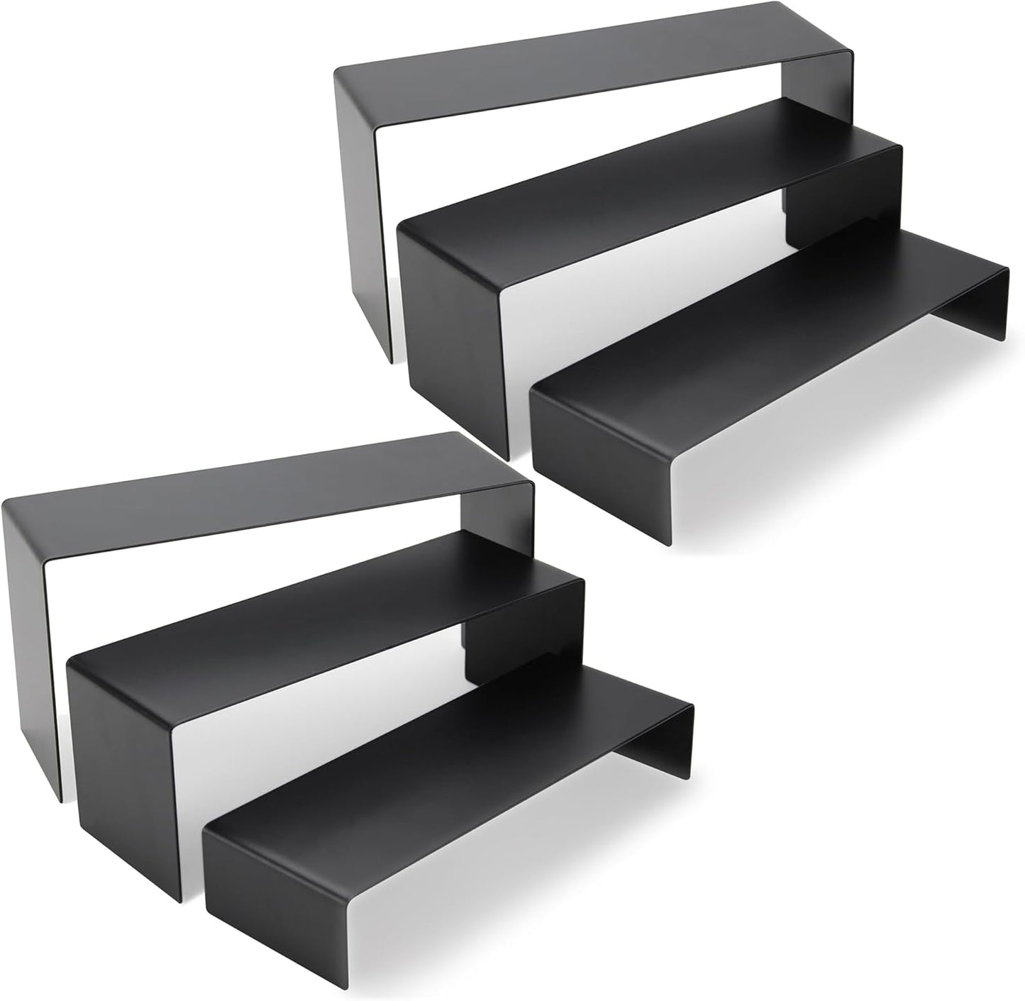 ihomecooker 6 Pc Metal Display Risers Showcase for Shoe Risers Retail Stand Cupcake Stand Dessert Stand (Black)