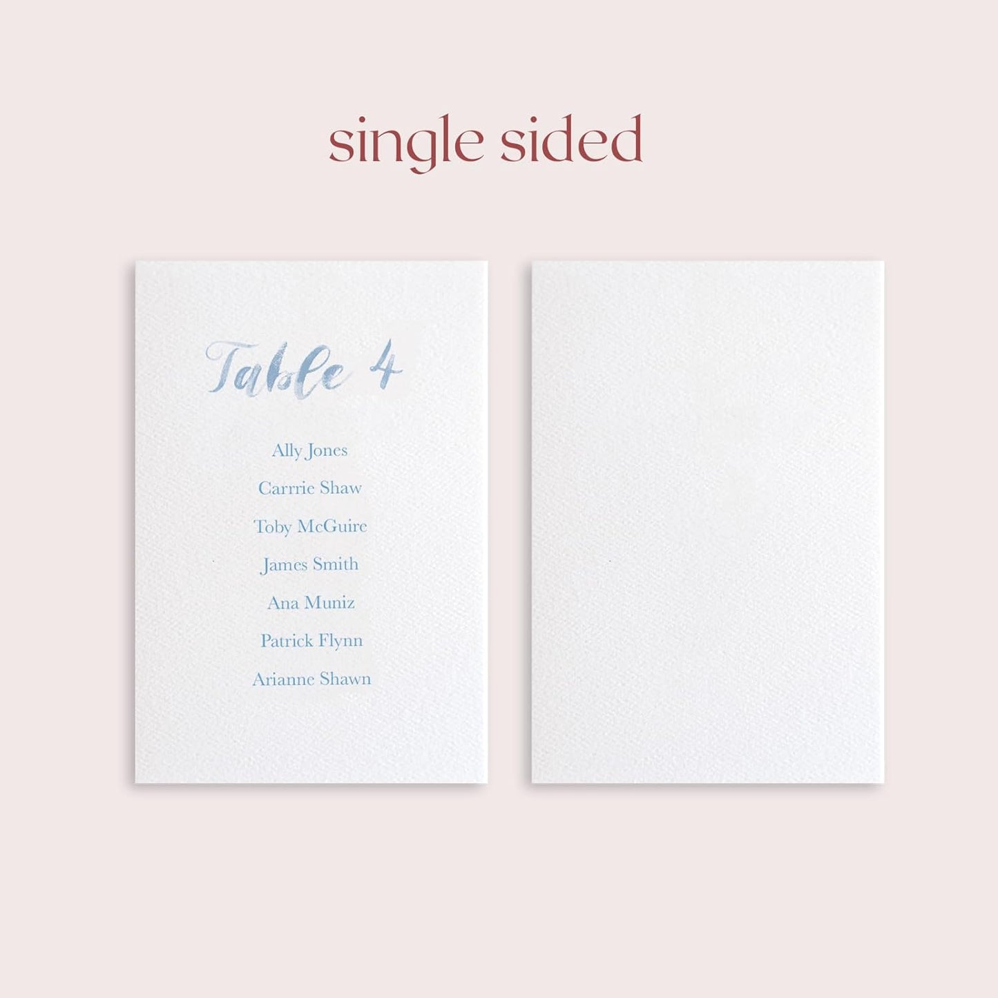 Custom Seating Chart for Wedding Reception Display, Printed Chart Board, Dusty Blue Wedding Card Watercolor, Rustic Decorations for Reception, Reserved Seating Signs