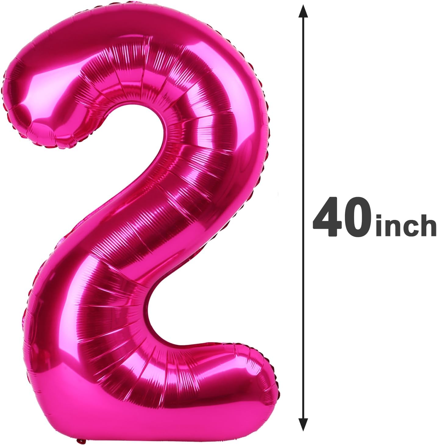 Hot Pink Foil Number 28 Balloon 40 Inch, Helium Mylar Eight Number 28 Birthday Balloons, 28th Hot Pink Women Men Wedding Anniversary, Graduations Party Supplies