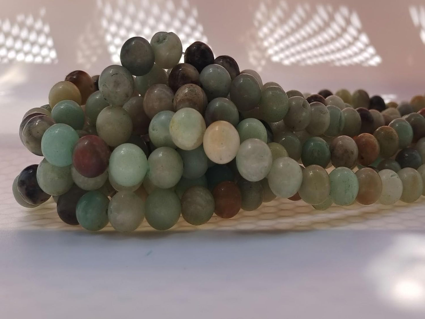 Stone Beads 6mm 140pcs Amazonite Beads Round Loose Gemstones Beads for Bracelet Necklace Jewelry Making (6mm, 60610 Amazonite)