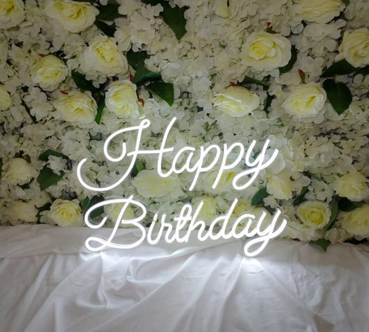 LED Neon Sign Night Light for Wall Party Décor Bedroom Room Bar Wedding Home Birthday Art Decoration Christmas with USB Chain Light modulator 5v (lets party blue)