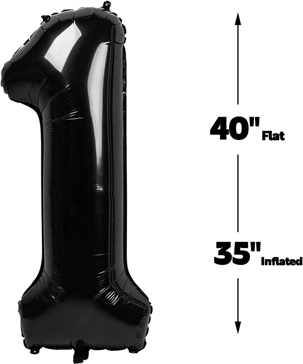 Black Number 10 Balloon, 40 Inch, Birthday Party Decorations, Anniversary & Graduation Party Supplies