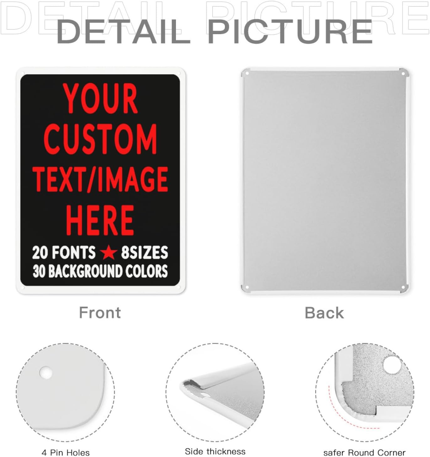 Custom Sign Personalized Custom Metal Sign, Customize For Office, Business, Workplace, Office, Home, Delivery Signs 12x18