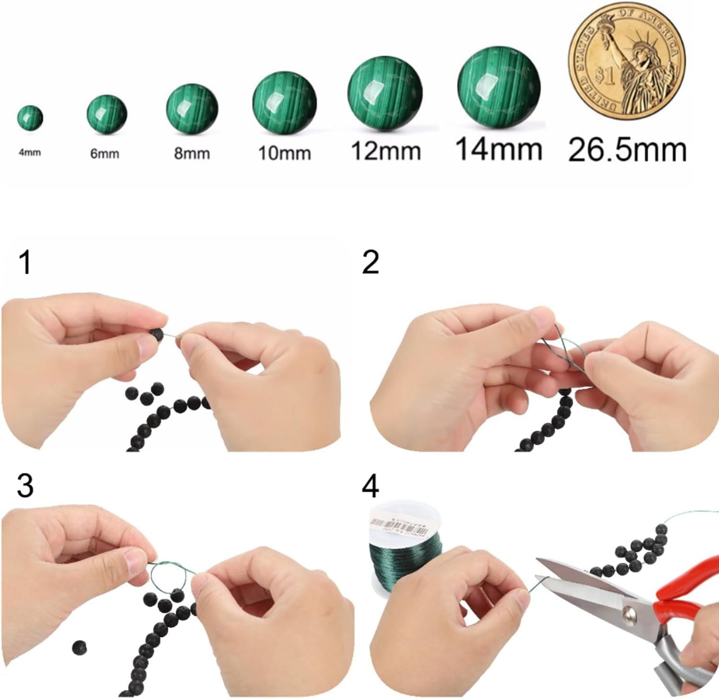 Pink Shell Turquoise Stone Beads Gemstone Round Crystal Energy Jade Beads Stone Beads for Jewelry Making DIY Bracelet Necklace Jewelry Making 1 Strand 15.5inch 31PCS 12MM