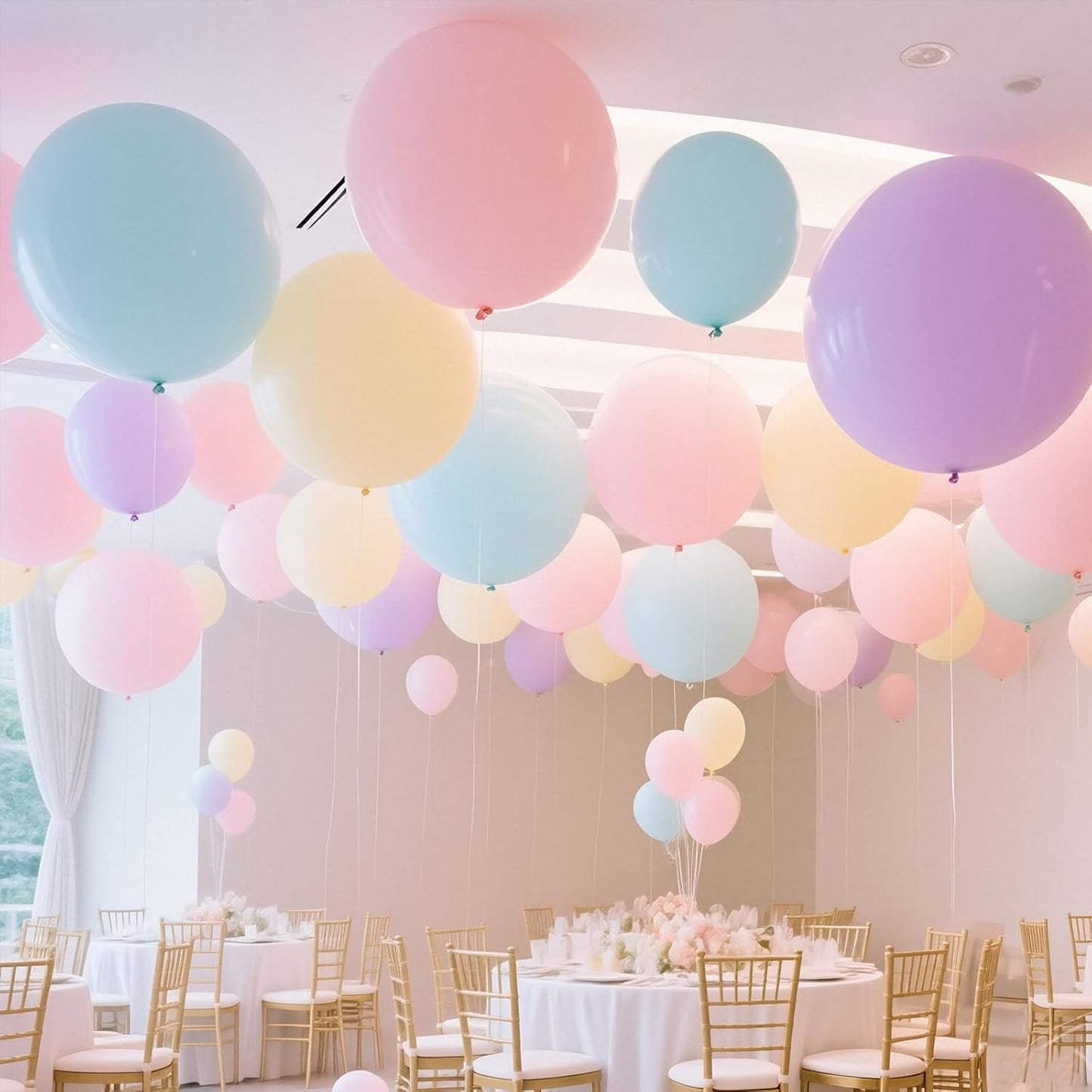 30 pcs Pastel Colorful Balloons 18 Inch - Large Thick Latex Balloon for Birthday Bridal Shower Wedding Party Decorations