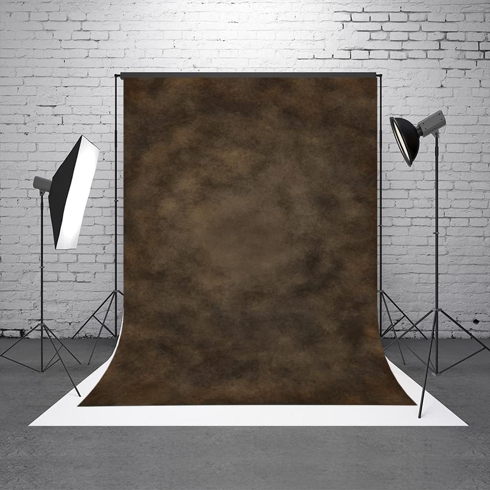 6.5x10ft Dark Brown Mottled Texture Photography Backdrop for Portrait Photo Studio Prop Abstract Background for Photographyer