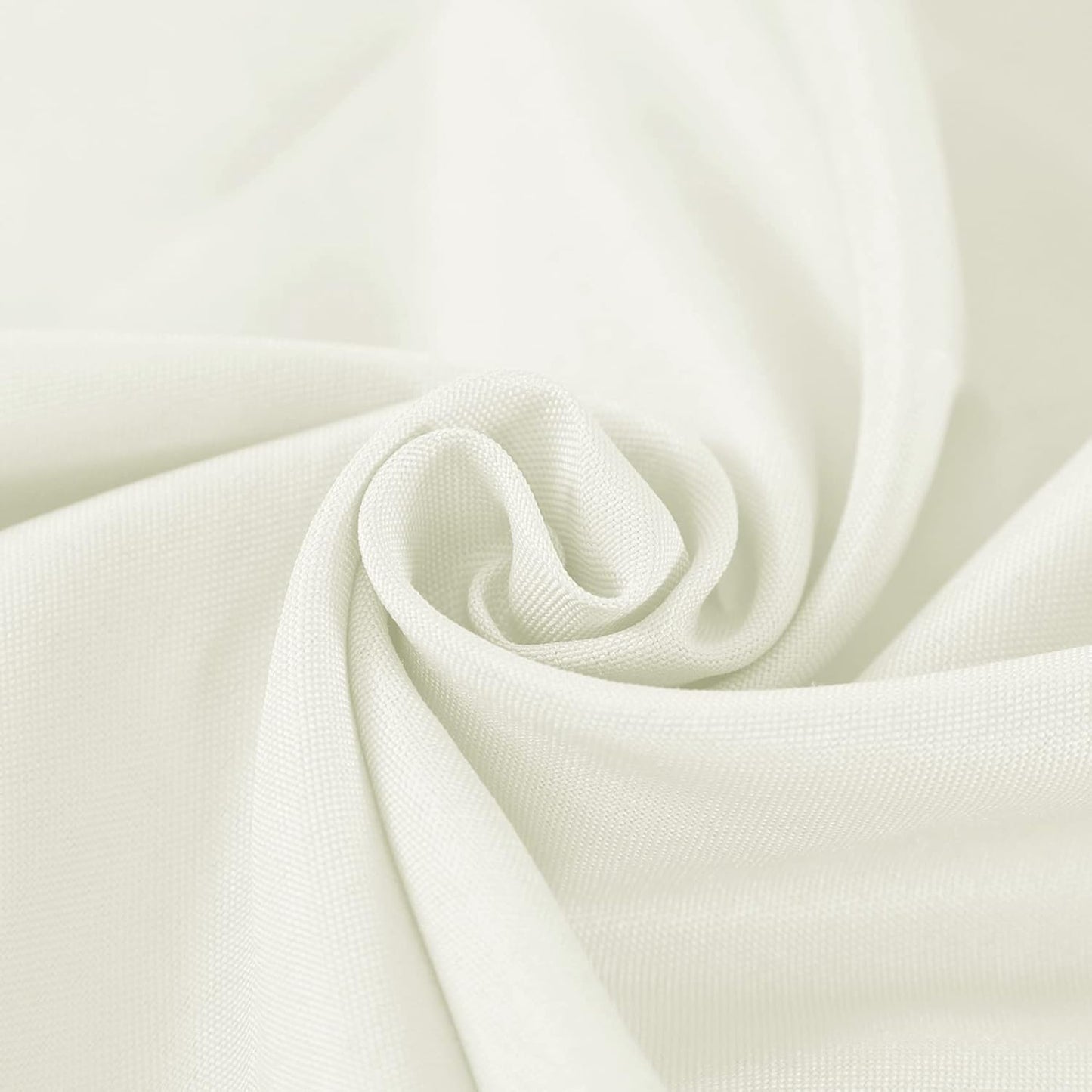 Fokitut 2 Pack Waterproof Square Tablecloth, 52x52 Inch, Stain Resistant and Wrinkle Polyester Table Cloth, Fabric Table Cover for Kitchen Dining, Wedding, Party, Holiday Dinner-Ivory