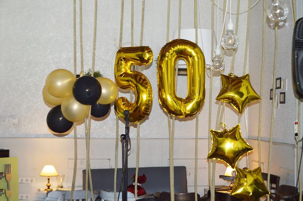 Gold Mylar Number 70 Balloon 40 inch, Number 70 Birthday Balloon, Gold Foil 70 Balloon for 70 Birthday Party, Anniversary Celebration Number Balloons Decorations