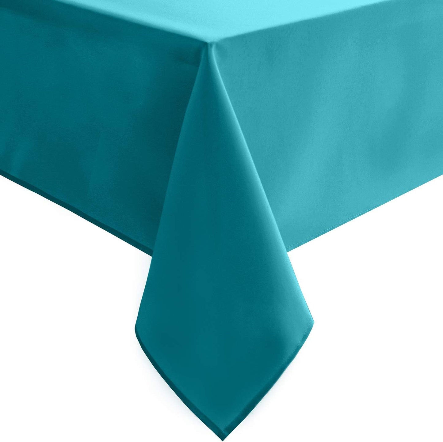 Hiasan Rectangle Tablecloth - Waterproof Wrinkle Resistant and Spillproof Washable Fabric Table Cloth for Dining Room Kitchen, Turquoise, 60 x 120 Inch