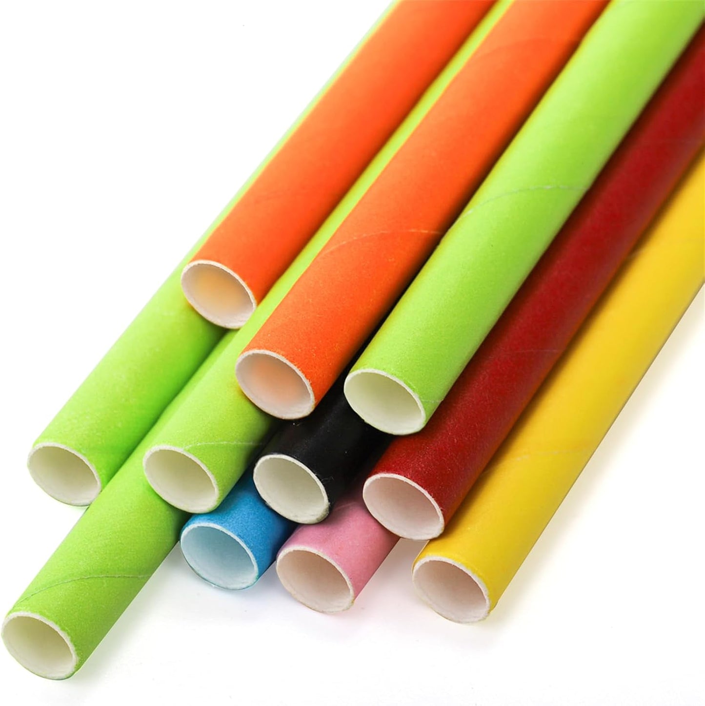 DEAYOU 800 PCS Paper Drinking Straws, Disposable Paper Straws for Mixed Drinks, Party Supplies, Restaurant, Food Service, Birthday, Wedding, Baby Shower, Christmas, Holiday, Gift, Assorted Colors