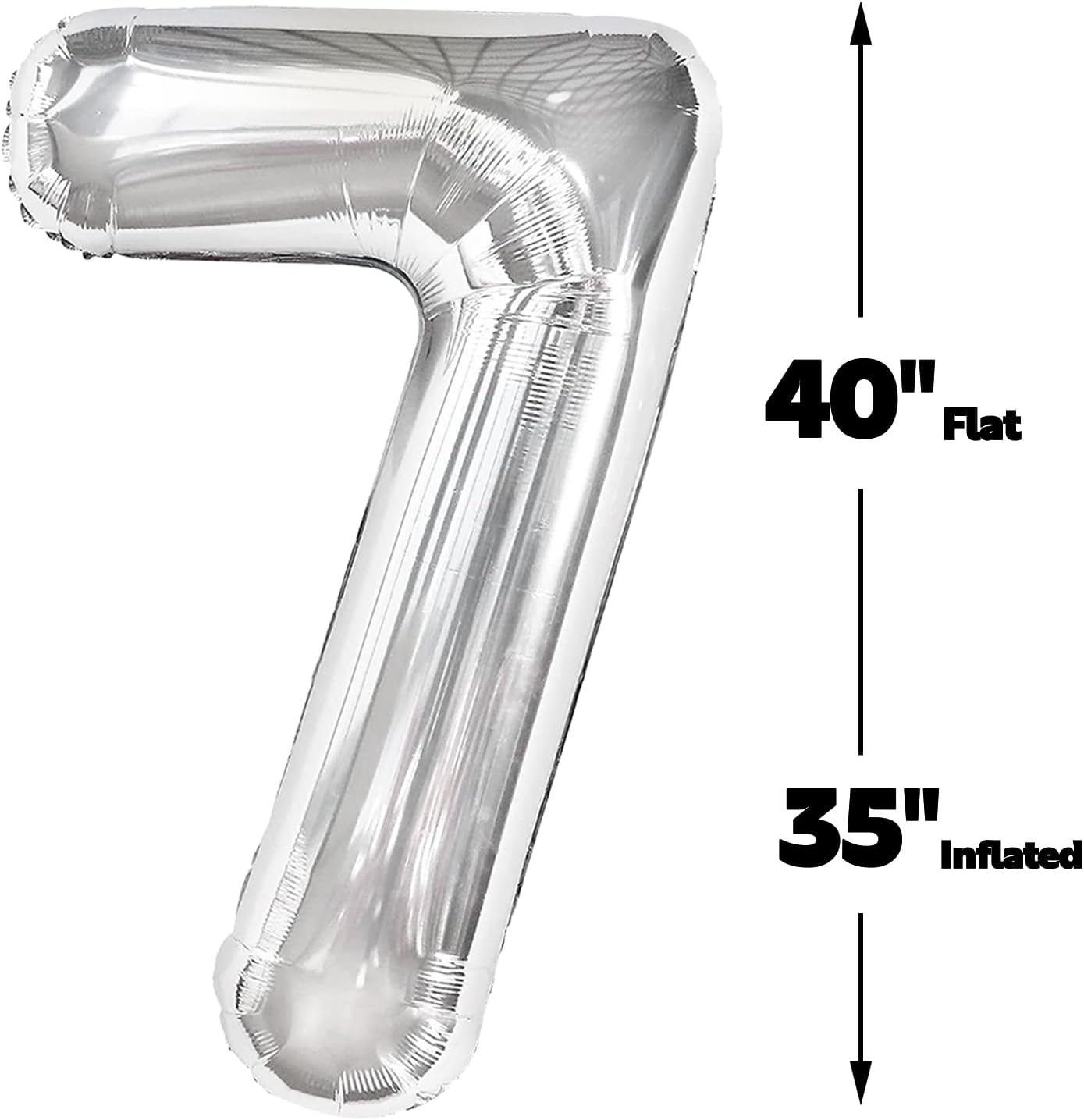 Silver Number 27 Birthday Balloon 40 Inch, Digital Balloons for 27 72 Party Celebration Decorations Supplies, Mylar Foil Numbers Balloon for 27 Wedding Anniversary