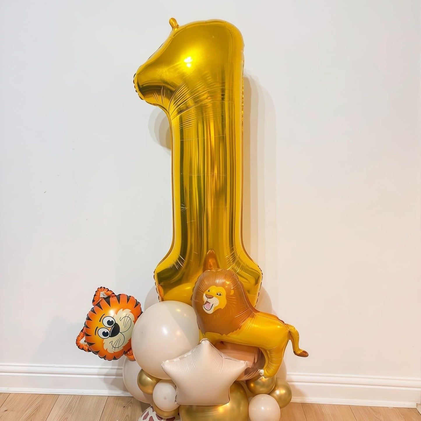 Gold 0 Balloon Number,40 Inch Number 0 Balloon Large Gold 0 Foil Mylar Helium Balloon for Birthday Party Decorations