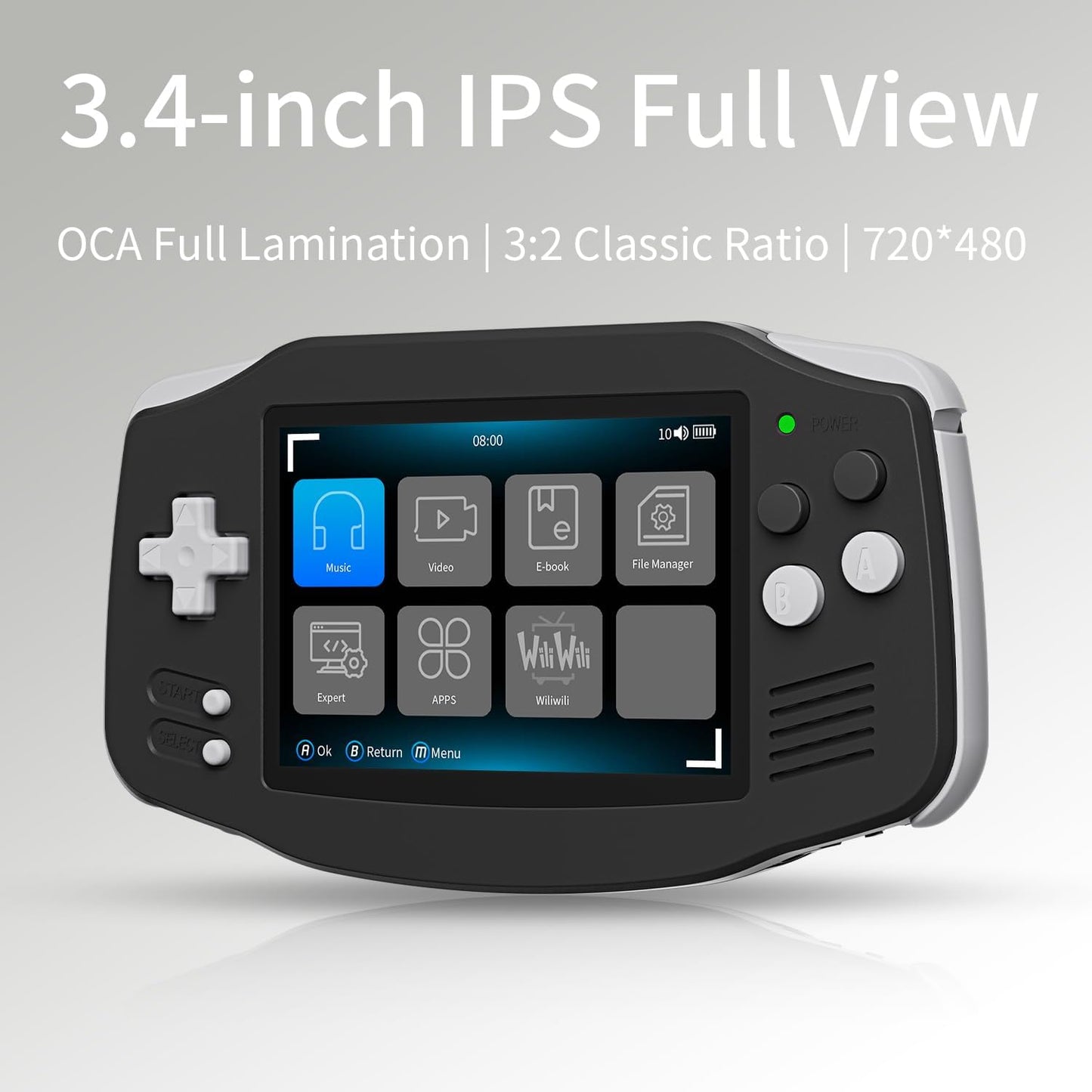 RG34XX Retro Handheld Game Consoles RG34XX Classic Retro Gaming Console 32+64G Card Preloaded Games 5000+ rg34xx Portable Gaming Console Linux 64-bit 3500mAh Battery WiFi Bluetooth HD and TV Output Black